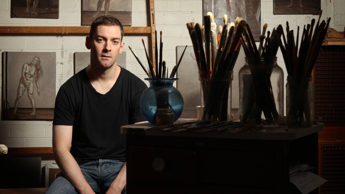Archibald Prize winner Marcus Wills has entered the Flanagan Art Prize. PICTURE: Rebecca Hallas