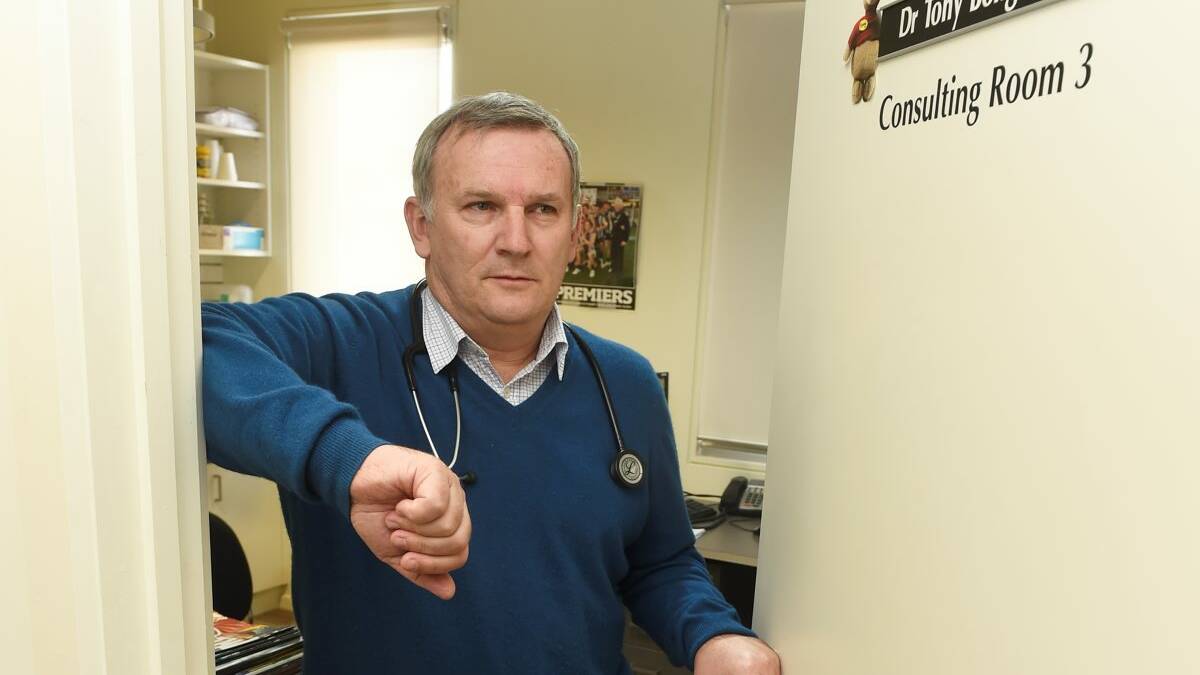 Dr Tony Bongiorno is concerned for patients’ health after the planned introduction of fees. PICTURE: LACHLAN BENCE