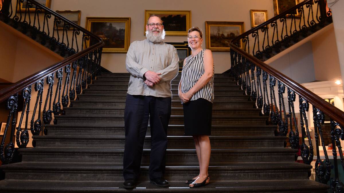 Art Gallery of Ballarat director Gordon Morrison and board chairman Vicki Coltman are excited to rejuvenate the space.