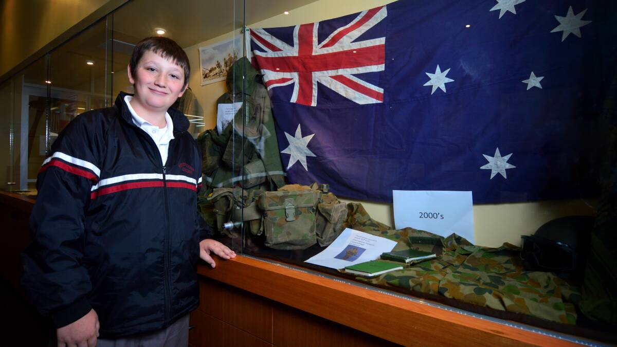 Sterling Ball has created his own Anzac display.