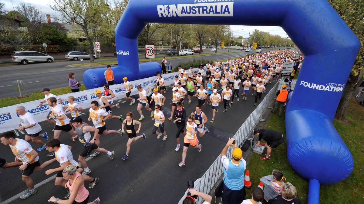Ballarat residents will hit the pavement for the city’s annual Run Ballarat next weekend. PICTURE: LACHLAN BENCE
