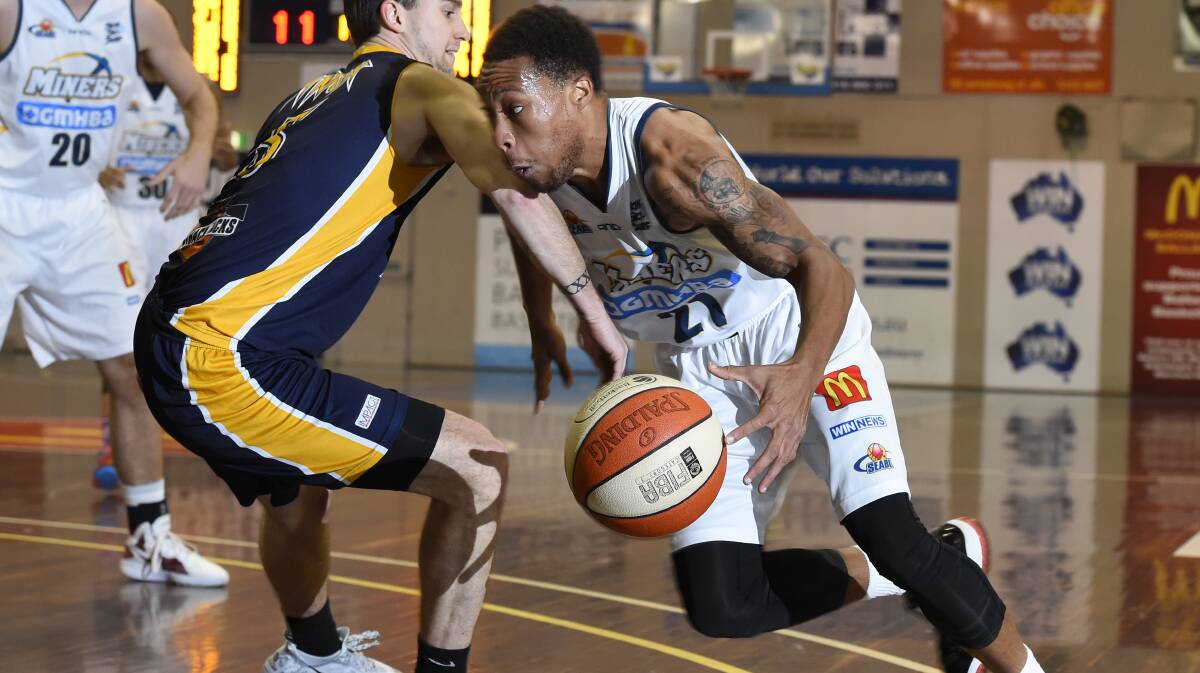 key player: New Miners import Dyricus Edwards will be a linchpin against Bendigo Braves on Friday night. 