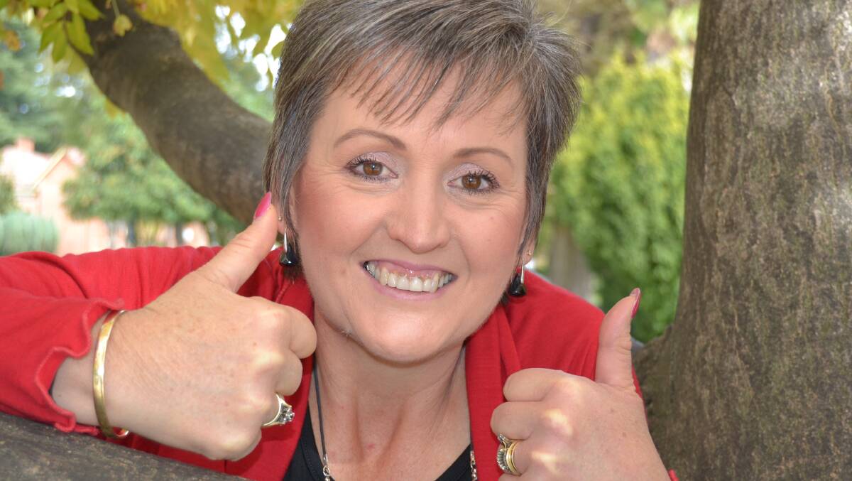 SUCCESS: Hill End community spokesperson Robyn Rayner celebrates the news that residents no longer have to worry about a national radioactive waste facility being built in the area. Photo: BRIAN WOOD  	042916bwrobyn