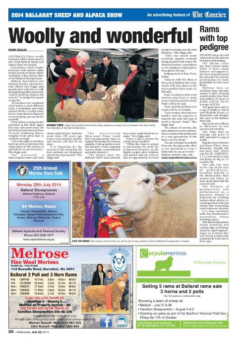 2014 Ballarat Sheep and Alpaca Show