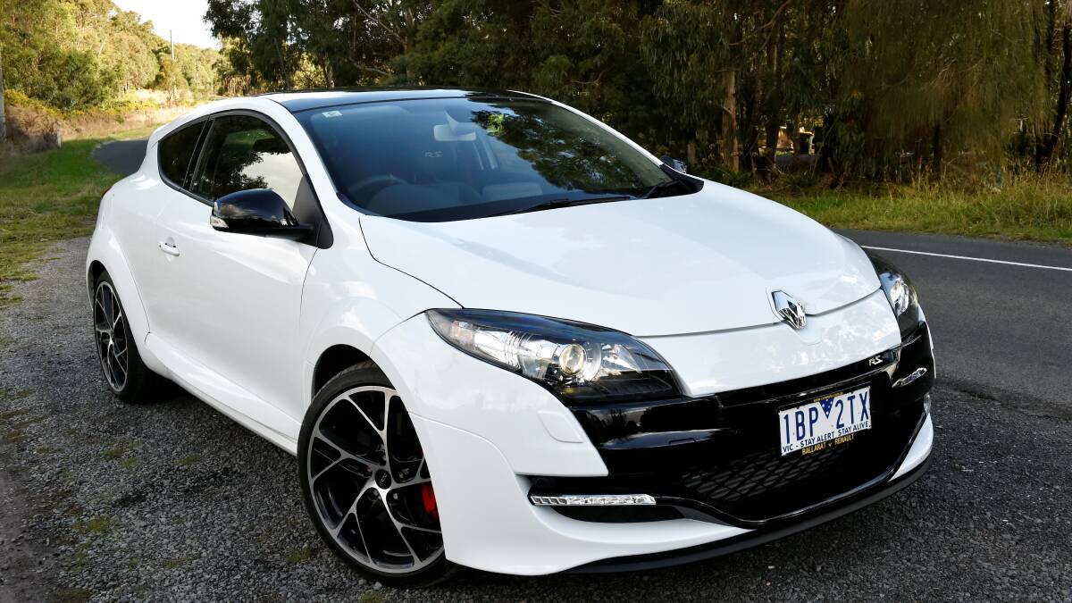 White is right when it comes to avoiding crashes. The Renault Megane RS265. Picture: JEREMY BANNISTER