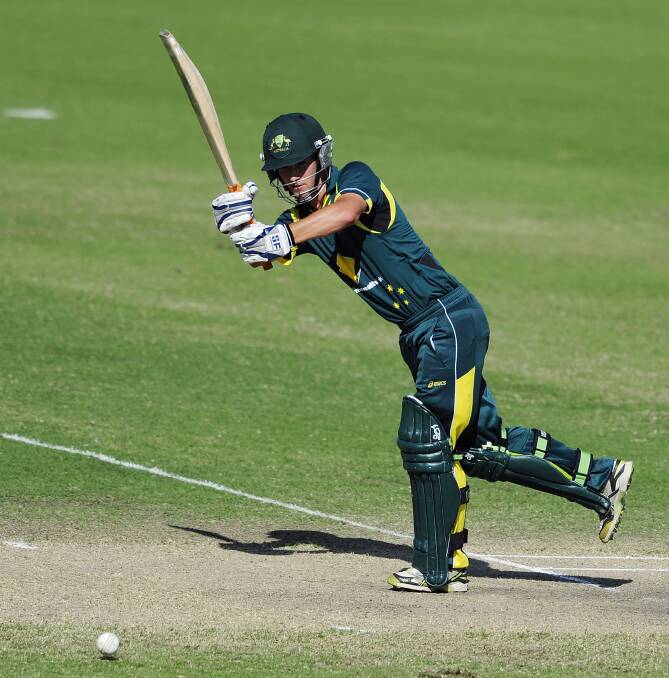 Geelong premier cricket Meyrick Buchana, pictured in action for the Australian under-19s in 2012, will play for East Ballarat in BCA's Twenty20 Cup