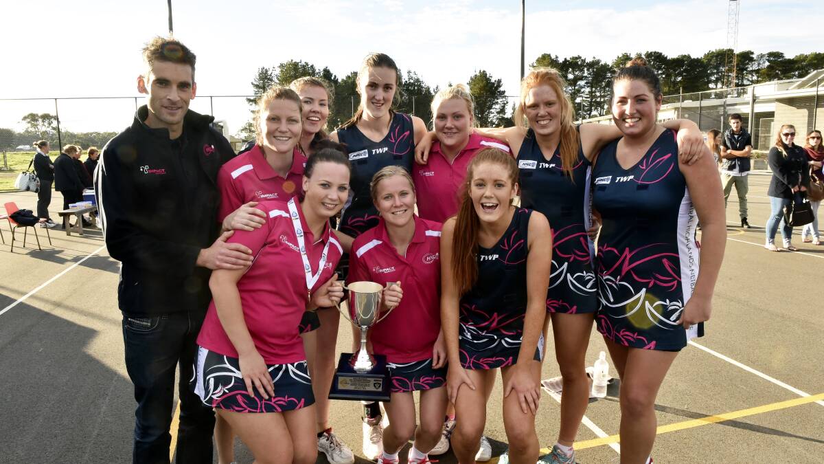 The triumphant Central Highlands netball side. Picture - Jeremy Bannister.