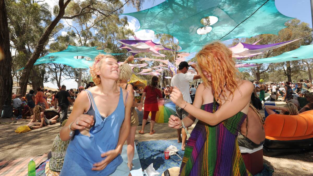 Revellers at the Rainbow Serpent Festival in 2012. PHOTO: Justin Whitelock