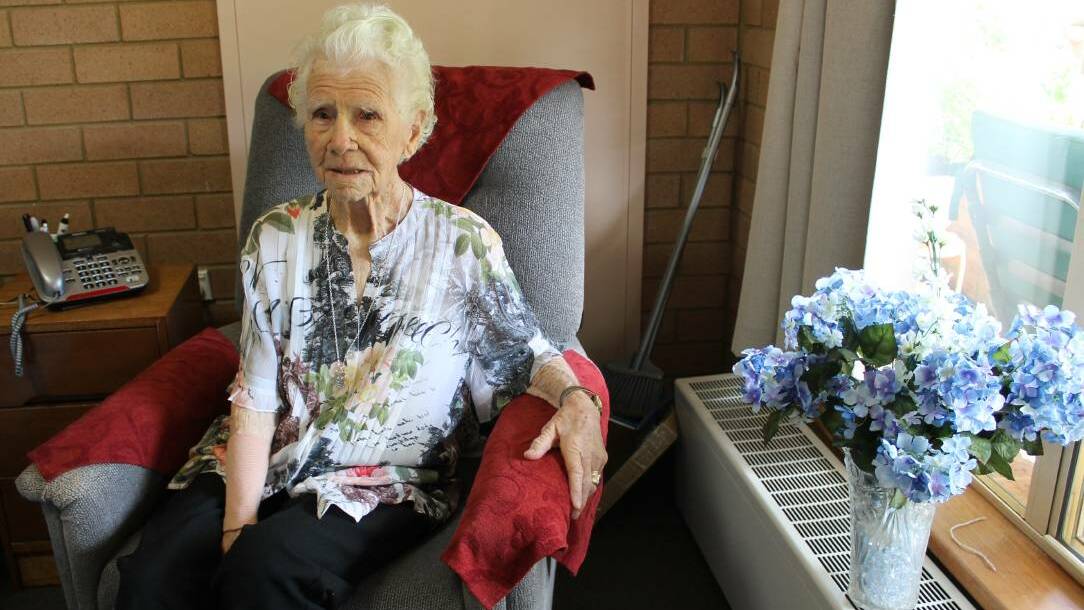 ALMOST A CENTURY: Valerie Hough of Bega will turn 100 this Australia Day, January 26. Picture: Albert McKnight
