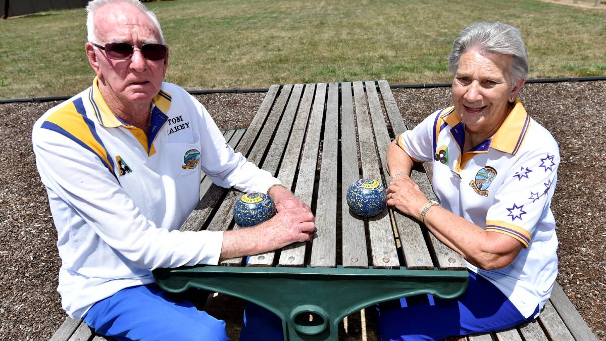 Tom and Margaret Lakey are two of Learmonth’s most celebrated bowlers. PICTURE: JEREMY BANNISTER