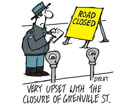 Grenville Street to stay closed for the foreseeable future
