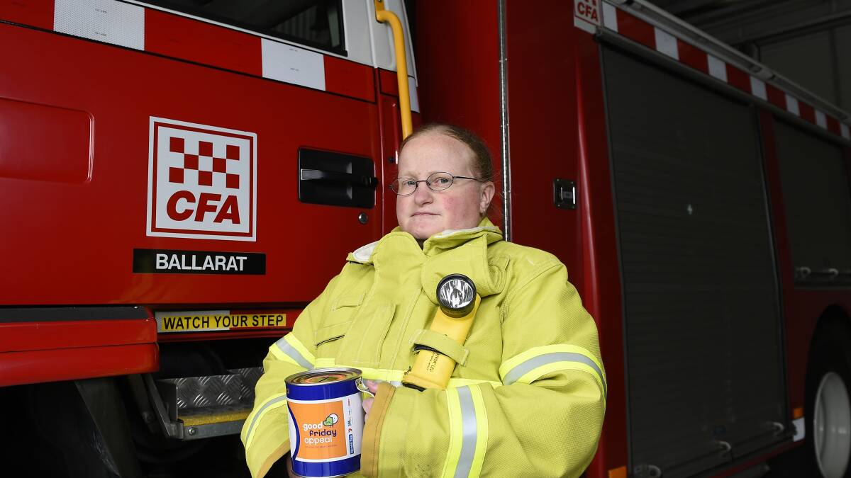 Volunteer firefighter Tracey Cameron says it is unbelievable that people would steal from such a worthy cause. PICTURE: JUSTIN WHITELOCK