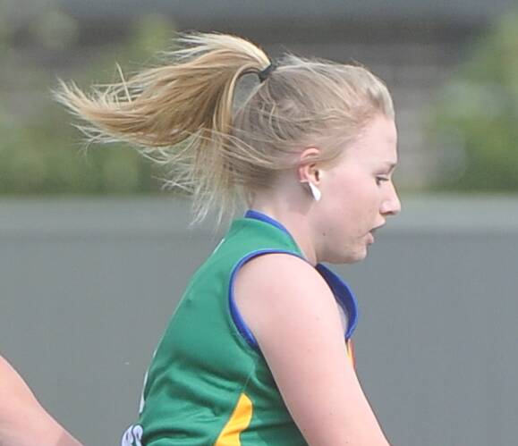 FILE PIC: Nikkita Alexander is among six BFNL players chosen to represent the Victorian Country youth girls football squad.