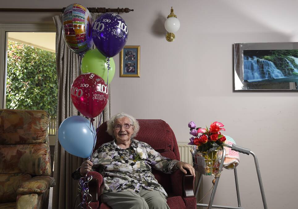Gertrude Feldgrill turned 100 on Thursday. PICTURE: JUSTIN WHITELOCK