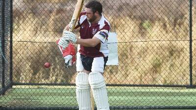 Experienced batsman Ryan Knowles in the nets at training (last week) as the Bulls must improve at the crease. 