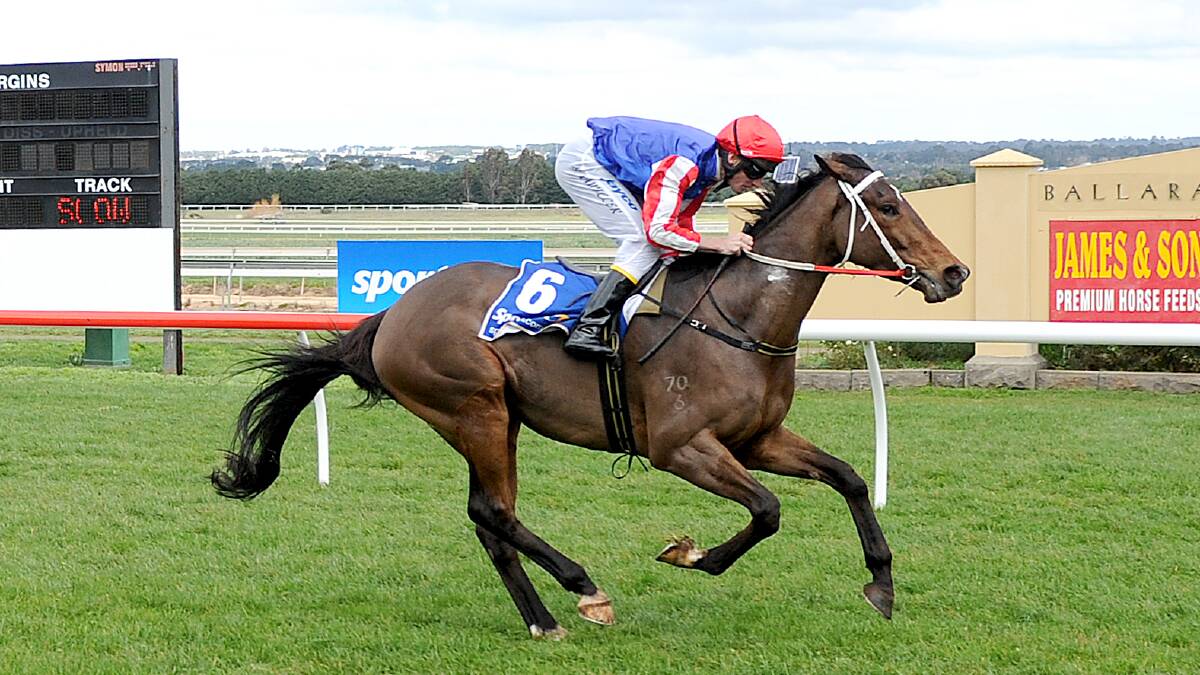 Terry Kelly-trained Coghills Creek won at big odds at Swan Hill on Sunday. PICTURE: SLICKPIX