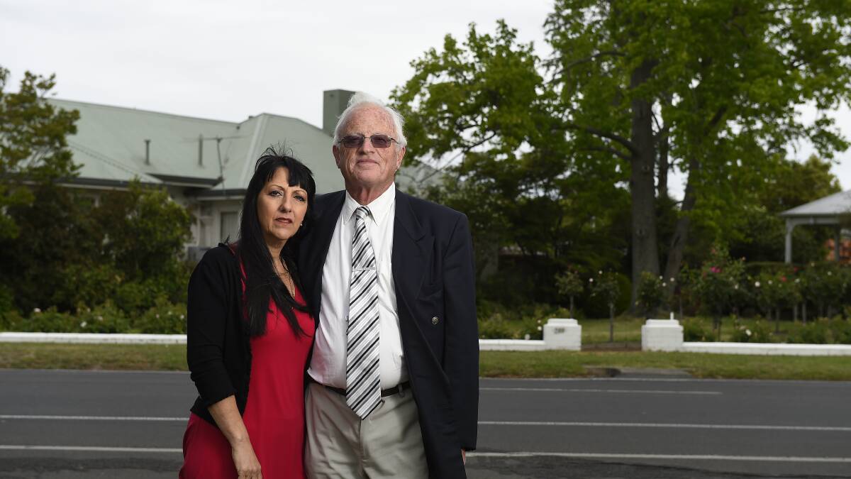 Wendouree Parade residents Kaylene and Paul Donoghue are fighting to stop a 13-unit development proposed for the corner of Dawson Avenue/ Wendouree Parade.
