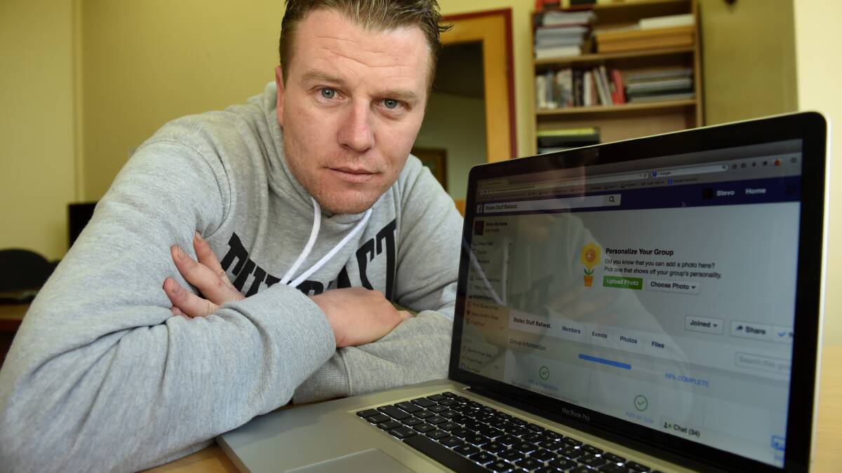 Steve Murnane has created a Facebook page to track thefts in the district. PICTURE: LACHLAN BENCE