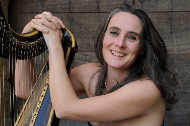 Harpist Maria Christina Cleary will perform in The Magic of the Harp on Sunday. 