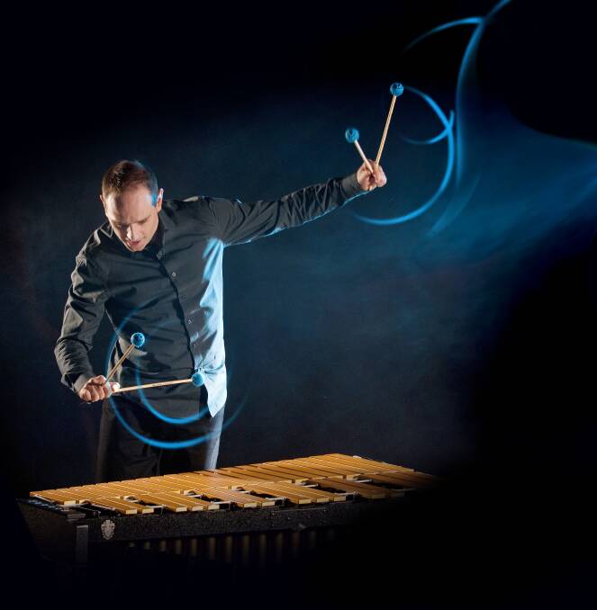 Vibraphone player Nick Parnell will perform at the Art Gallery of Ballarat on may 15.  PICTURE: CONTRIBUTED.