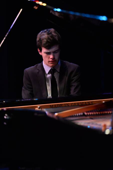 Year 12 Ballarat Grammar piano student Thomas Williams will perform in a special one-hour concert next month. PICTURE: ADAM TRAFFORD.