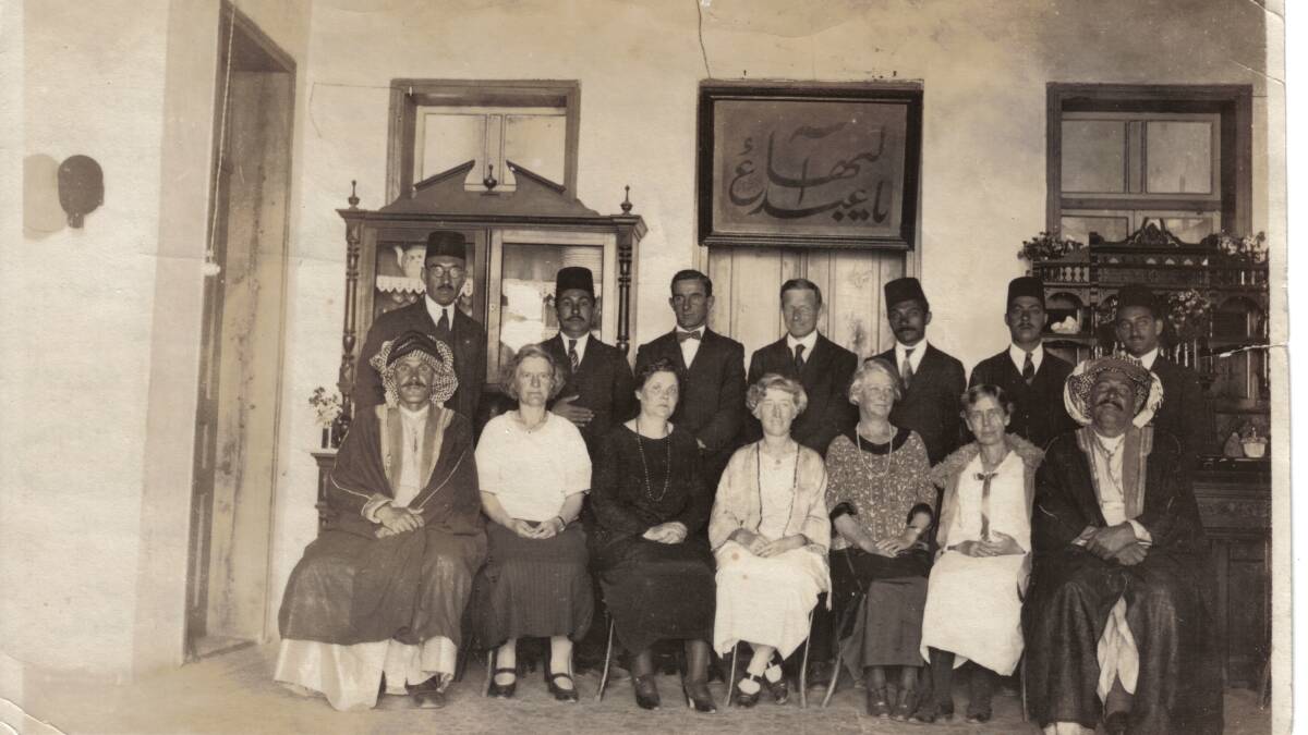 The indomitable Effie Baker. Effie Baker (seated centre front) with a group of Bahá’í friends from other countries, when she visited Israel in March 1925 for pilgrimage. SOURCE: Australian Bahá’í National Archive 