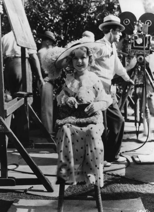 Shirley Temple on set circa 1936. Picture: Getty Images