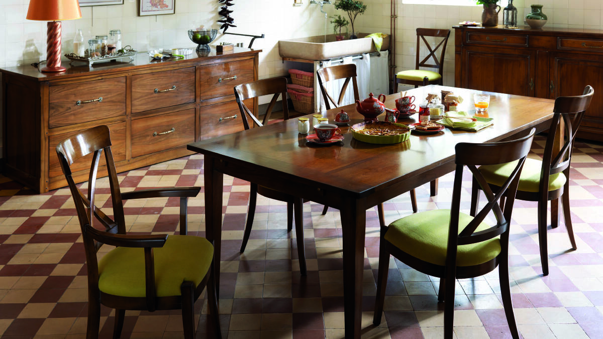 Domo's Ateliers de Grange Farmhouse dining table. Photo: Supplied.