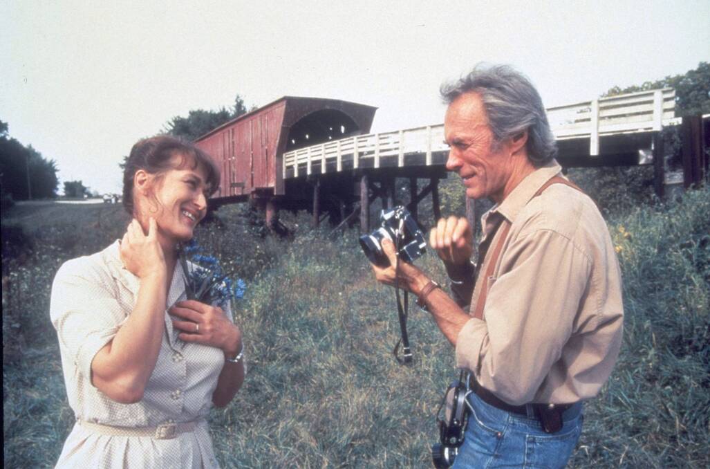 MADISON COUNTY | Meryl Streep and erstwhile director Clint Eastwood with one of Bruce's bloody bridges.