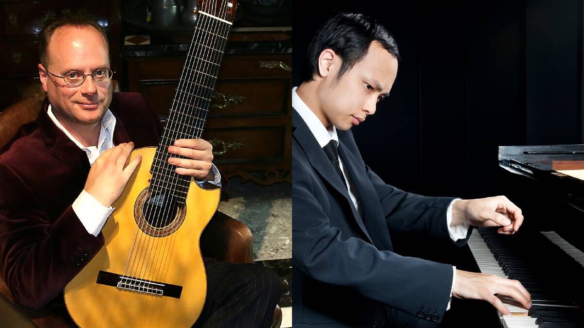 MUSICAL GENIUS: Two of Australia's most accomplished classical musicans Matthew Fagan and Nicholoas Young to play at the Ballarat Art Gallery. 