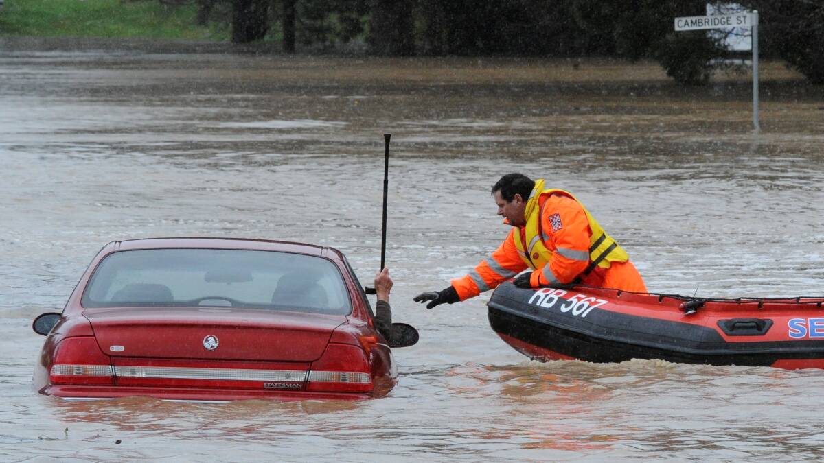 Driving in flood waters can end in disaster