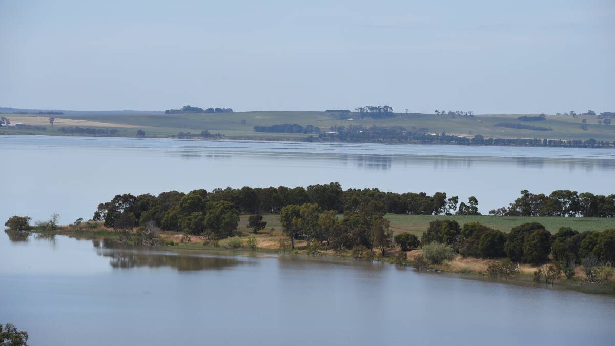 Lake Burrumbeet, about 20 kilometres west of Ballarat. 