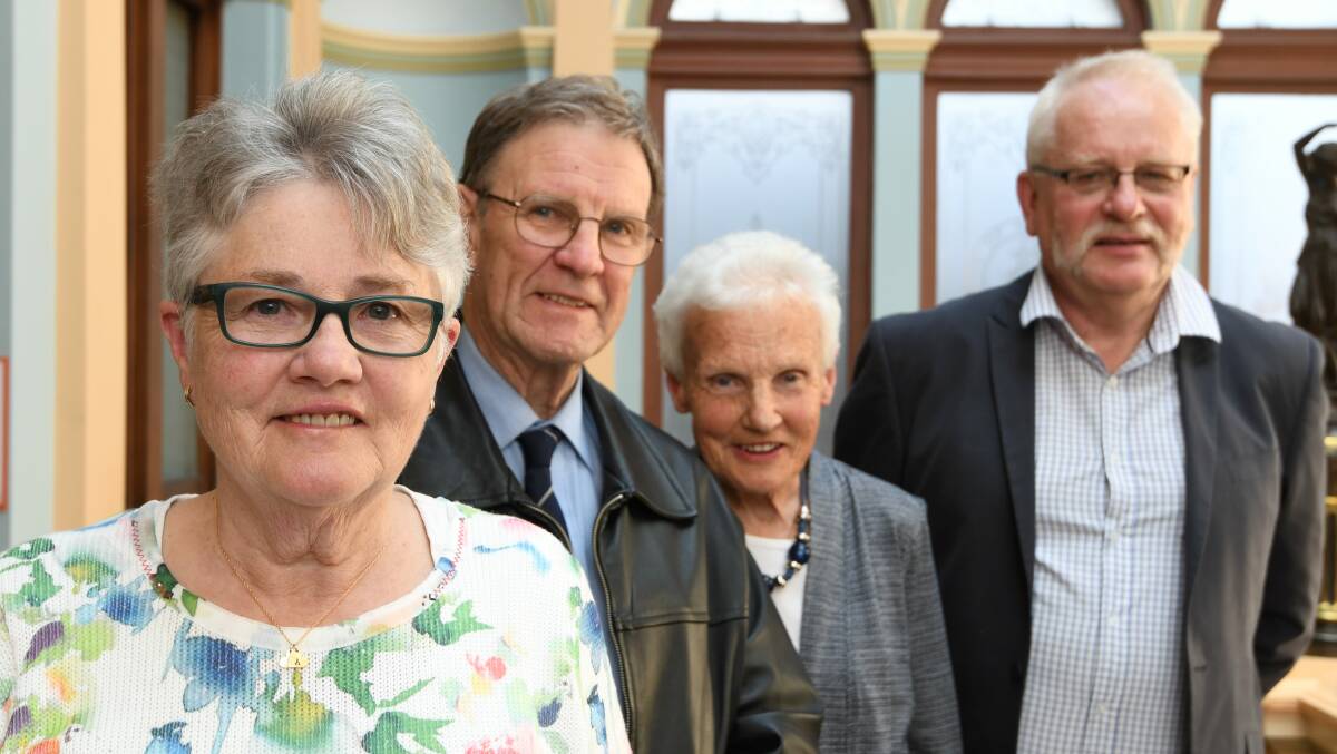 WINNERS: Ballarat's award winning senior citizens Anne Tudor, Tony Cole, Heather McCallum, and Werner Oellering. Picture: Lachlan Bence.