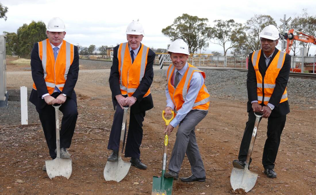 PHOTO-OP:  No politician ever missed an opportunity for a sod-turning but in the Rowsley passing loops case it has been long-awaited.