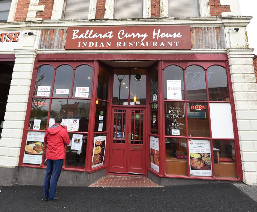 Murder: Ballarat Curry House in Bakery Hill. Pictures: Lachlan Bence