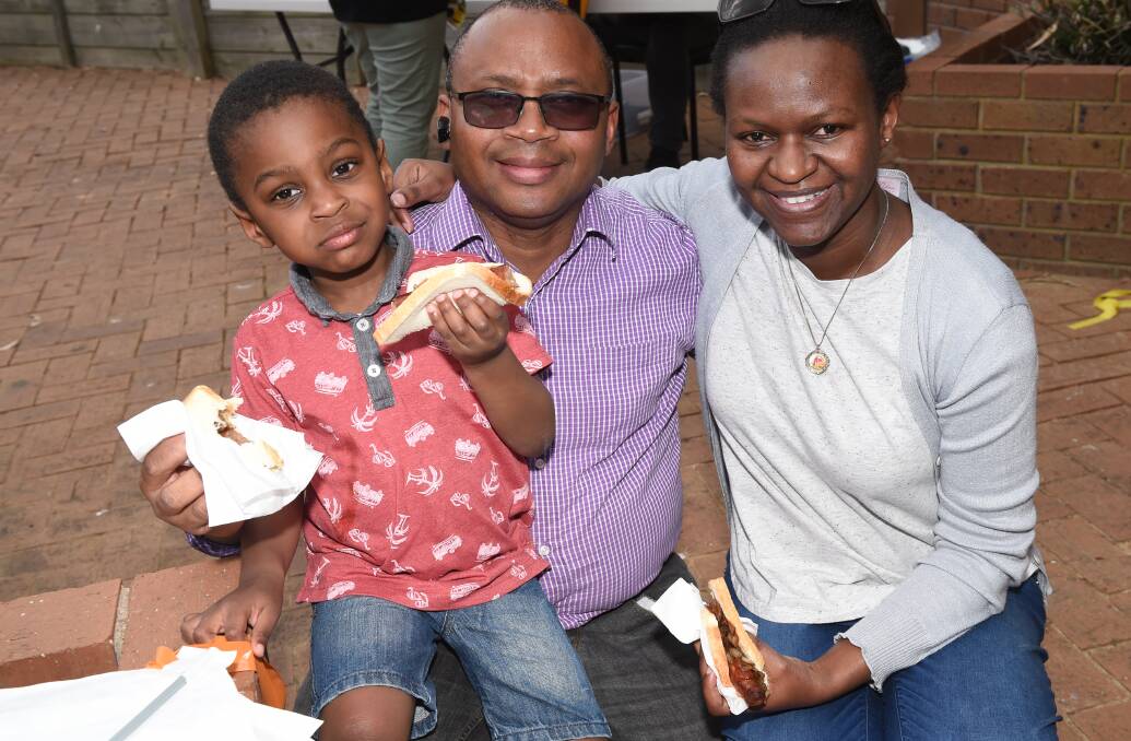 Tobi Akindeju, 3, Michael Akindeju and Susan Akindeju (Lucas)        