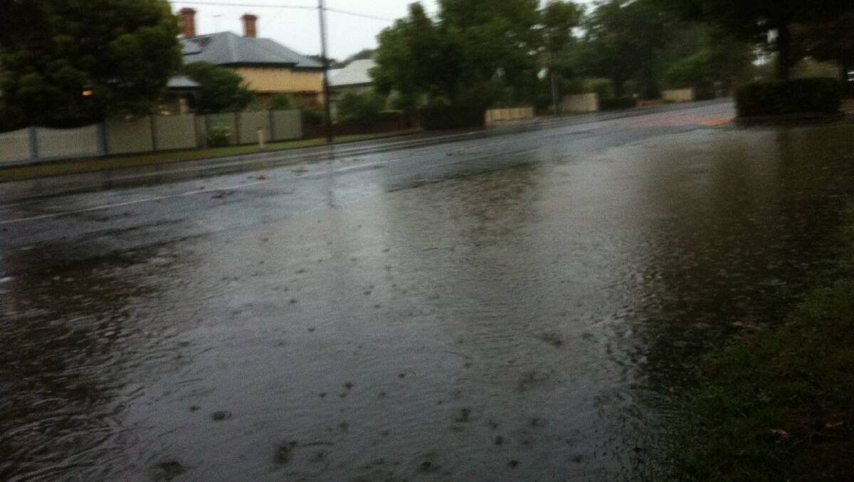 Motorists have been warned to take care while water remains on roads from Sunday's downpour.