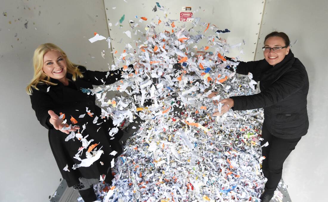 IN DEMAND: The accumulation of personal documents over the years made the Shred Fest van a great help for many residents.