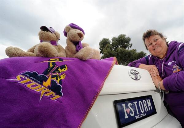 LOYAL SUPPORTER: Fanatical Melbourne Storm fan Yvonne Wetemans is upset with the club's administration but still supports the players and coaching staff. Picture: Jeremy Bannister