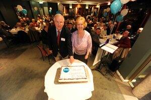 CELEBRATION: The ASA 10th anniversary dinner. National chairman Ian Curry and Ballarat chairwoman Betty Clarke-Wood. Photo: Justin Whitelock.
