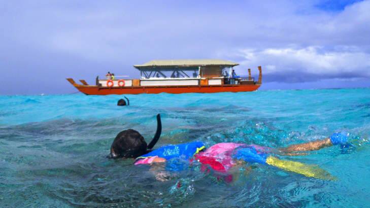 What's cooking: Snorkelling at Aitutaki. Photo: Daniel Scott