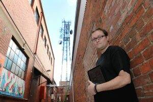 Supporter: Dereel resident Scott Weston questions NBN Co tower rejections. Picture: Lachlan Bence