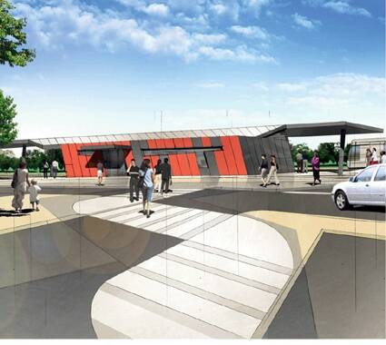 DESIGN: The new station building has been inspired by the work of famous Australian artist Jeffrey Smart.