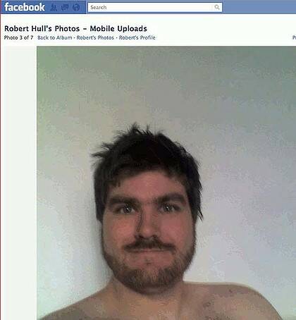 A Facebook photo of Robert Hull, who was arrested earlier this month on child pornography charges.