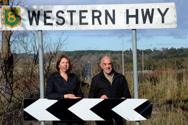 FORGOTTEN END: Ballarat MHR Catherine King meets with Avenue of Honour committee president Bruce Price. PICTURE: JEREMY BANNISTER.