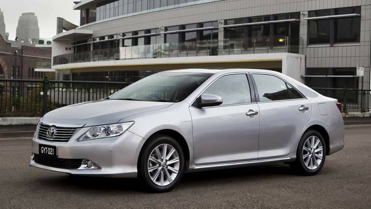 Leading the charge: the popular Toyota Aurion.