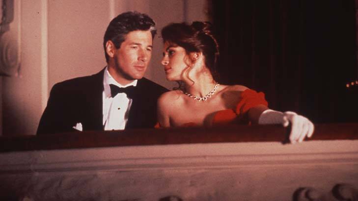Richard Gere and Julia Roberts in a scene from the film Pretty Woman.