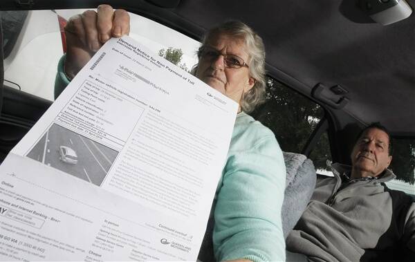 NOT US: Clunes residents Mary and Bill Hassell received a road toll fine from Queensland Motorways despite not having visited the state in 10 years. Picture: Daniel Hartley-Allen