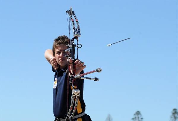 ON TARGET: Mitchell Rogers won his third archery state championship honour, which encompasses encompasses his victories in  indoor and outdoor short-range competitions and his outdoor long-range success at Morwell. Picture: Jeremy Bannister