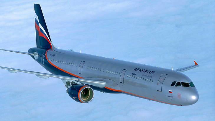 Spreading its wings: an Aeroflot A-321 Airbus.